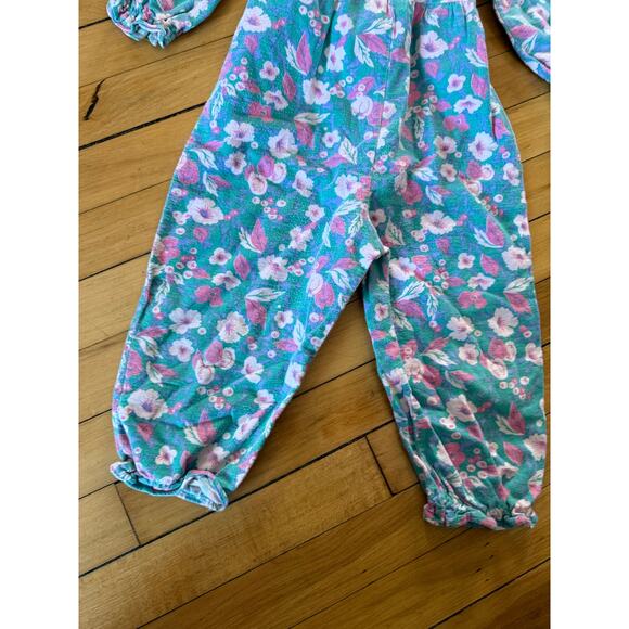 Hartstrings vintage 80s collared floral print jumper - Picture 6 of 7